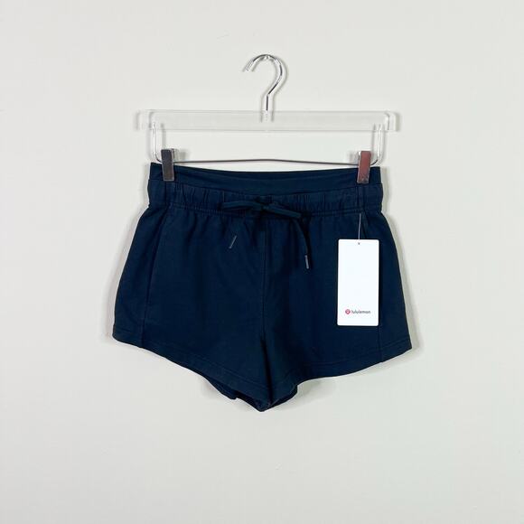 NEW Lululemon | Black Inner Glow High Rise Pockets 3in Workout Running Shorts 6 - Picture 2 of 10